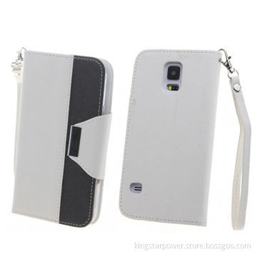 PU leather case for Samsung S5, contrasting double color